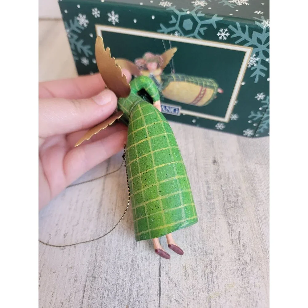 Lang‎ wise 2004 angel holding tree Susan winget ornament Xmas
